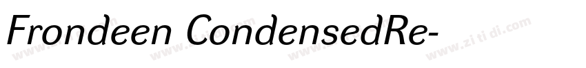 Frondeen CondensedRe字体转换